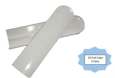 10 X Window Board End Cap Bullnose 100mm White 23mm Laminated Boards < 50p Each • £4.99